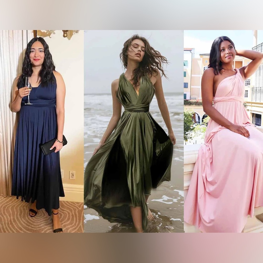 Mauve Maxi Dress Convertible Infinity Dress wedding special occasion